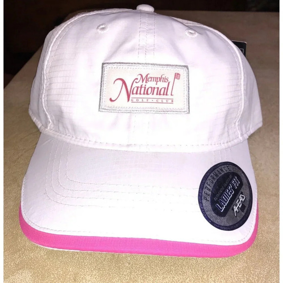 PGA Memphis National 2023 Golf Hat White Teal New Ahead Ladies Cut Kate Lord - Picture 1 of 5